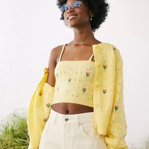 Asos embroidery cardigan